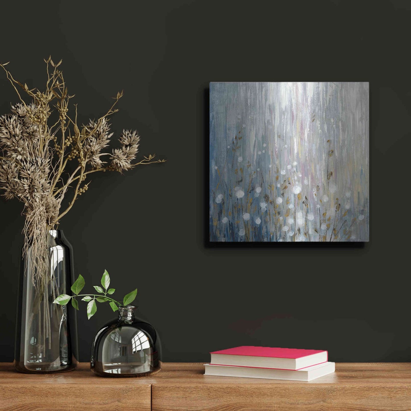 Luxe Metal Art 'January Branches' by Silvia Vassileva, Metal Wall Art,12x12