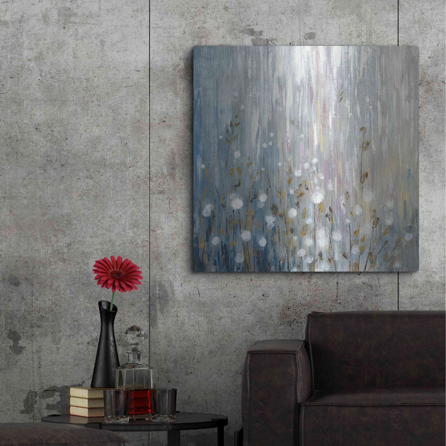 Luxe Metal Art 'January Branches' by Silvia Vassileva, Metal Wall Art,36x36