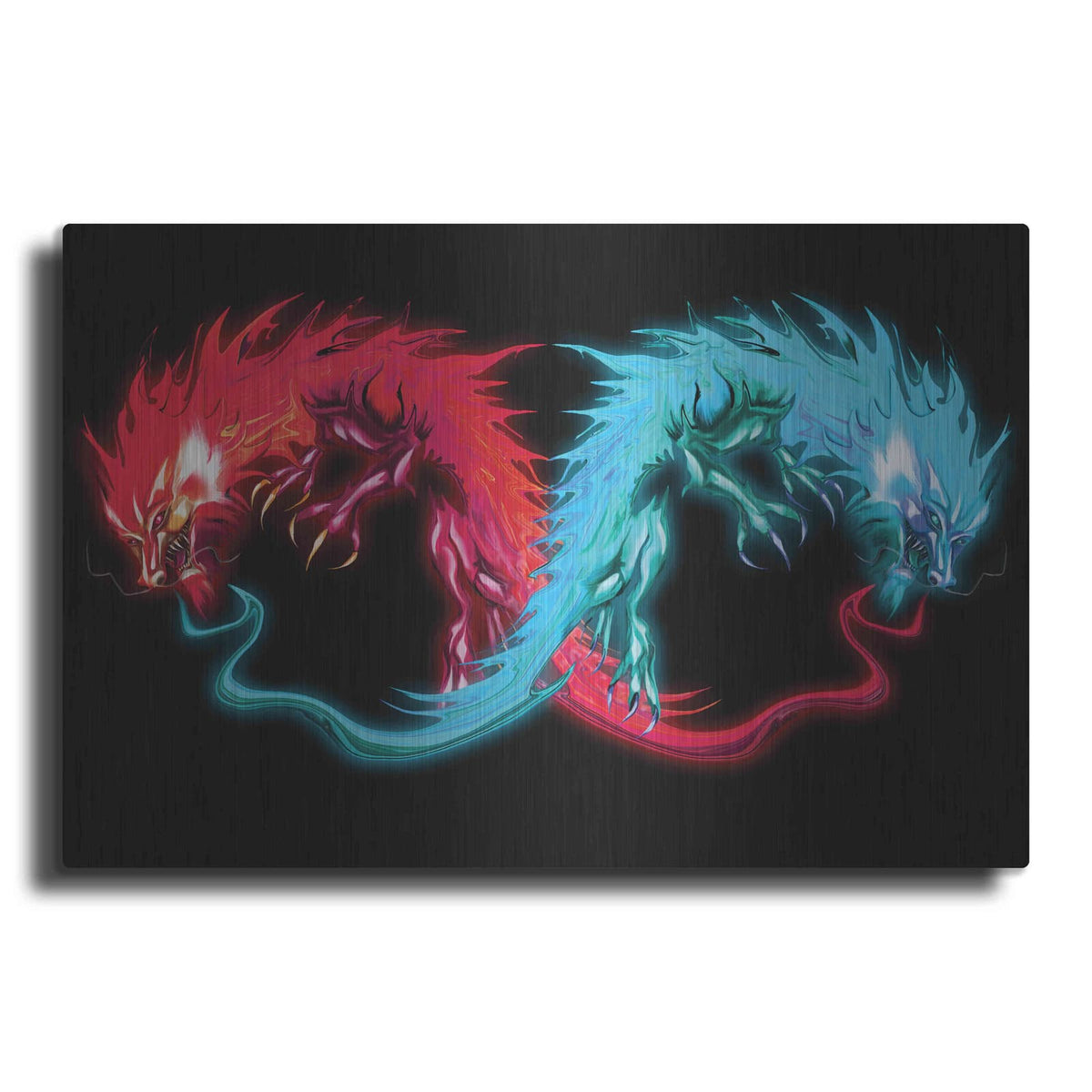 'Double Dragon' by Michael Stewart – Metal Wall Art