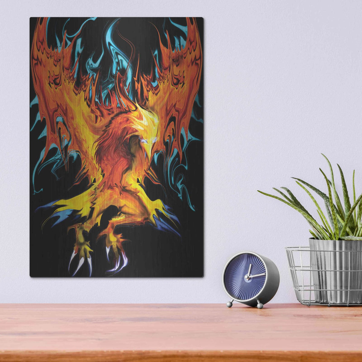 'Fall To Ashes' by Michael Stewart – Metal Wall Art, 12x16 room view