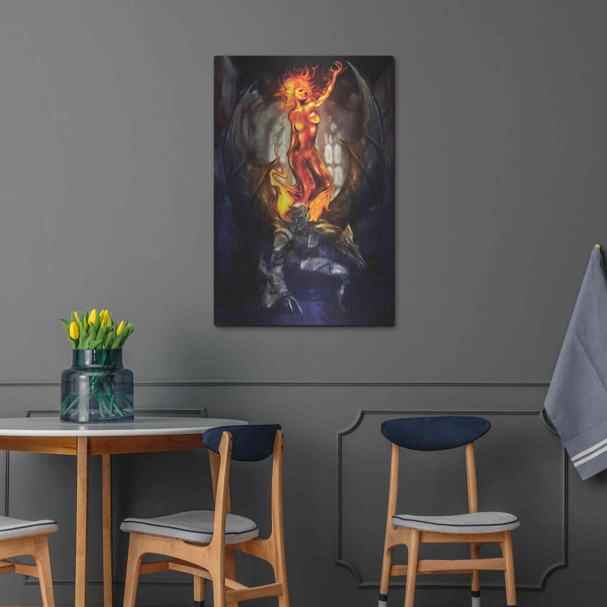 'Final Angel' by Michael Stewart – Metal Wall Art, 24x36 room view