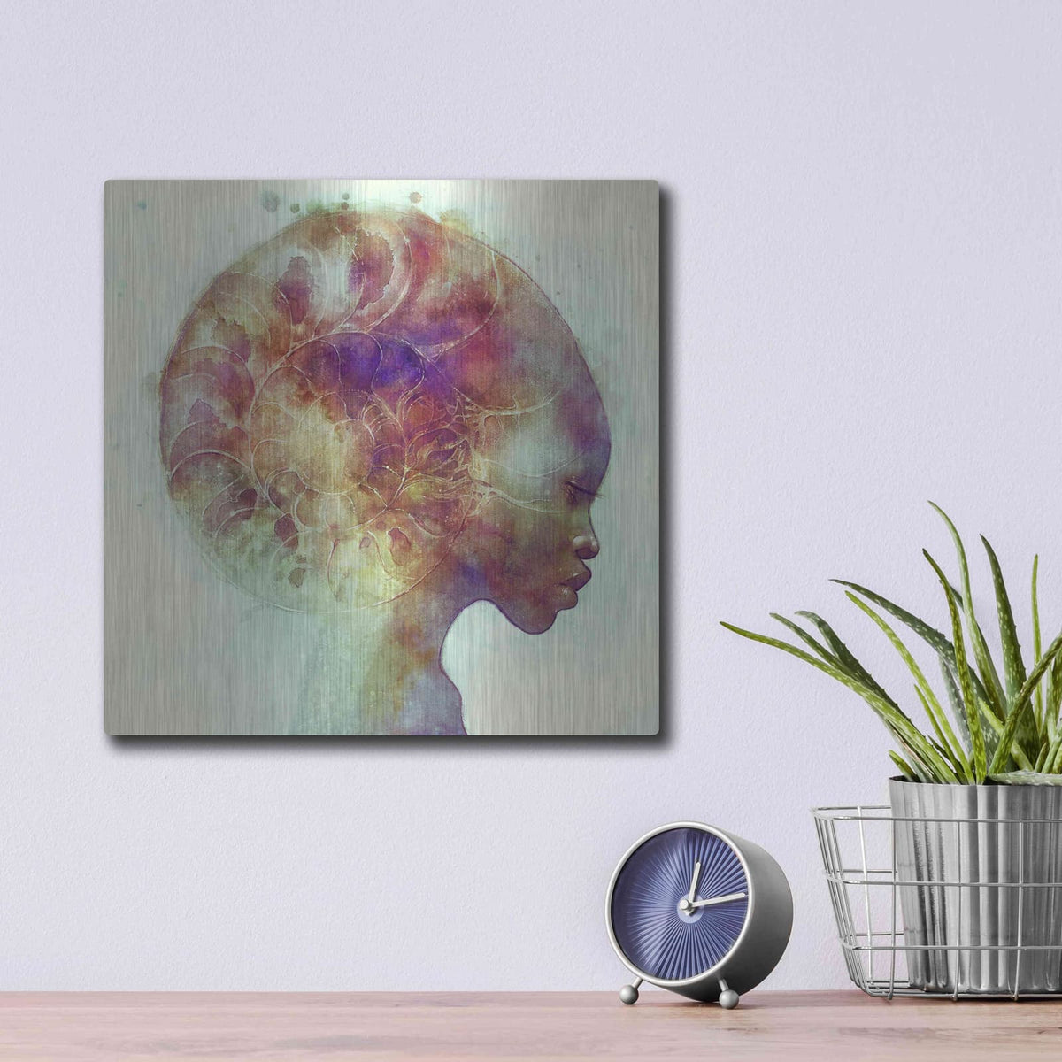 'Ammon' by Anna Dittman – Metal Wall Art, 12x12 room view