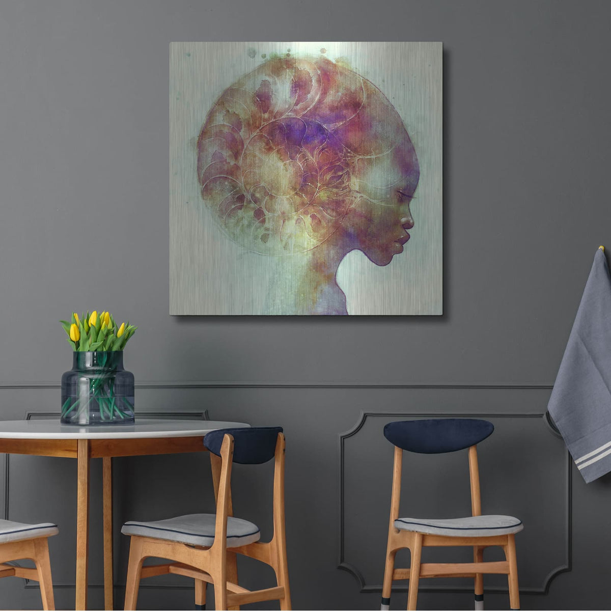'Ammon' by Anna Dittman – Metal Wall Art, 36x36 room view