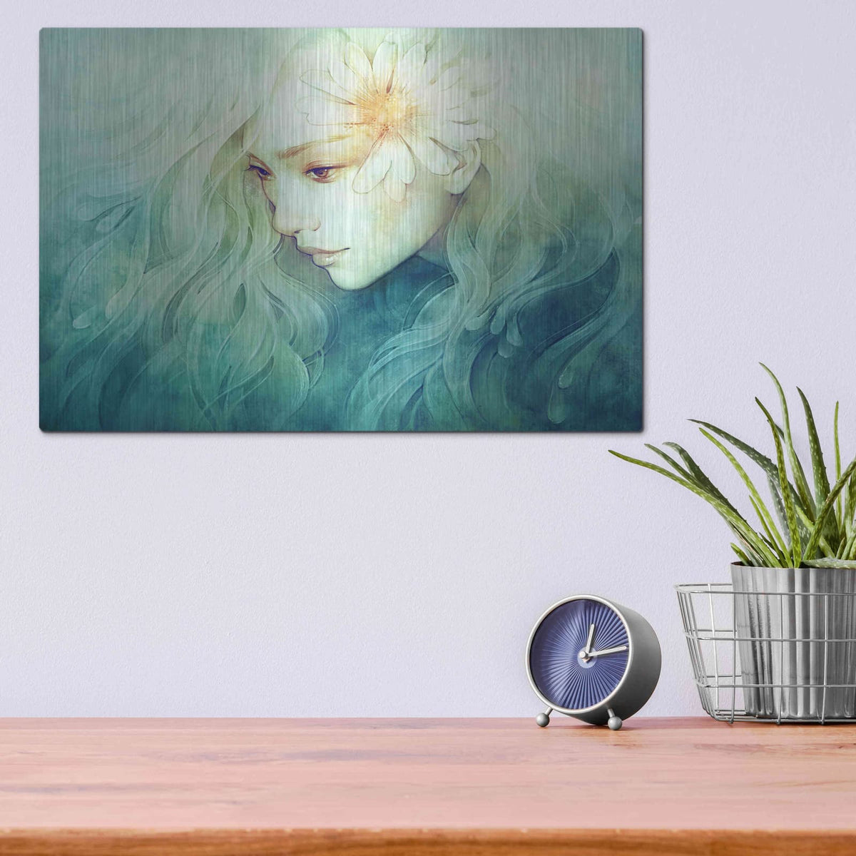 'April' by Anna Dittman – Metal Wall Art, 16x12 room view
