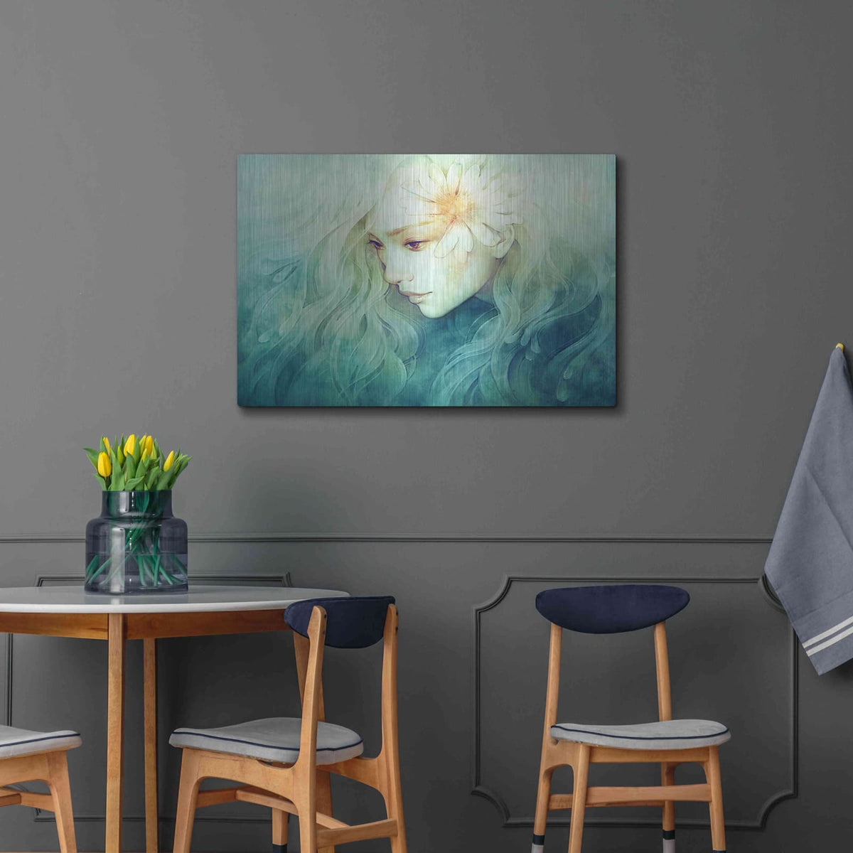 'April' by Anna Dittman – Metal Wall Art, 36x24 room view