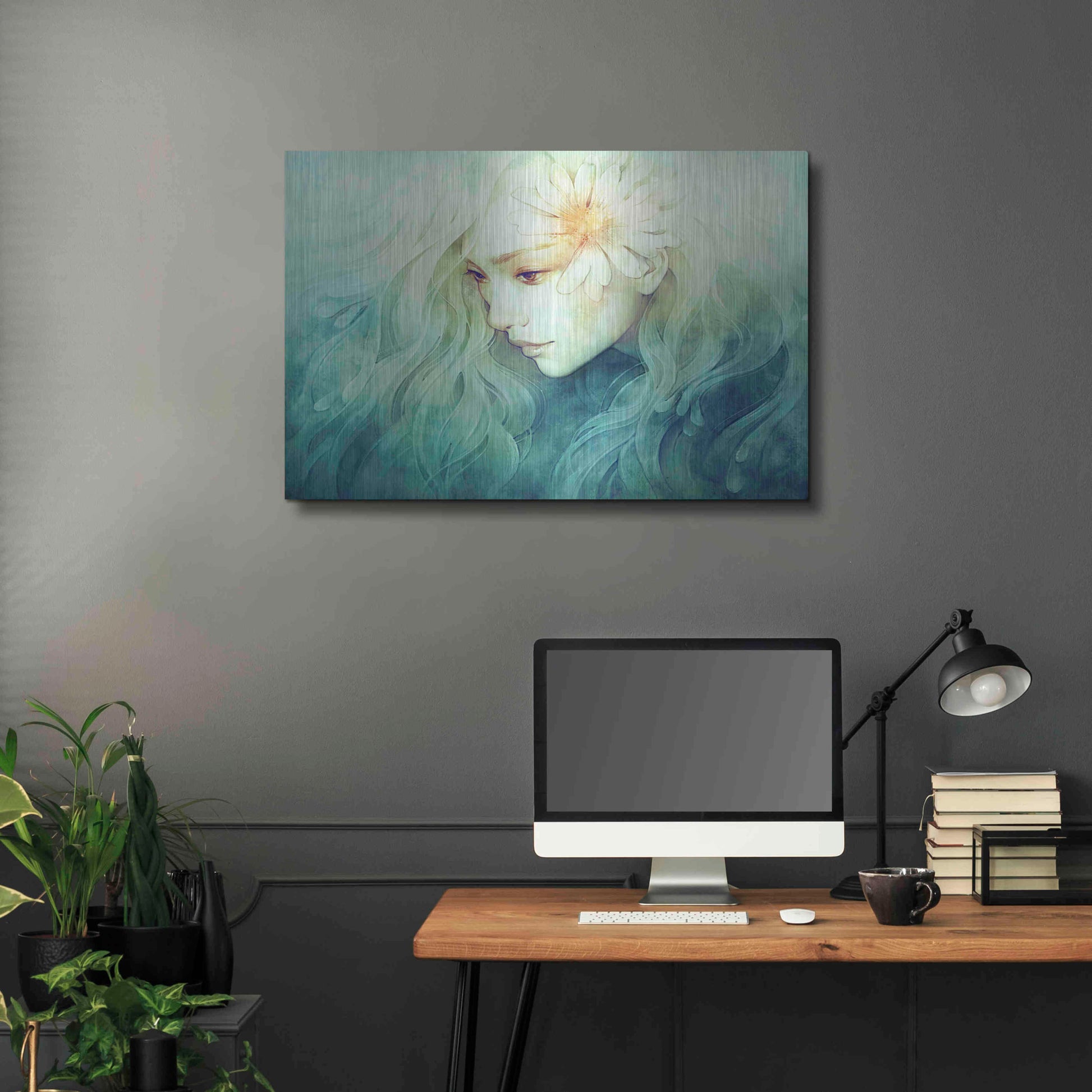 Luxe Metal Art 'April' by Anna Dittman, Metal Wall Art,36x24