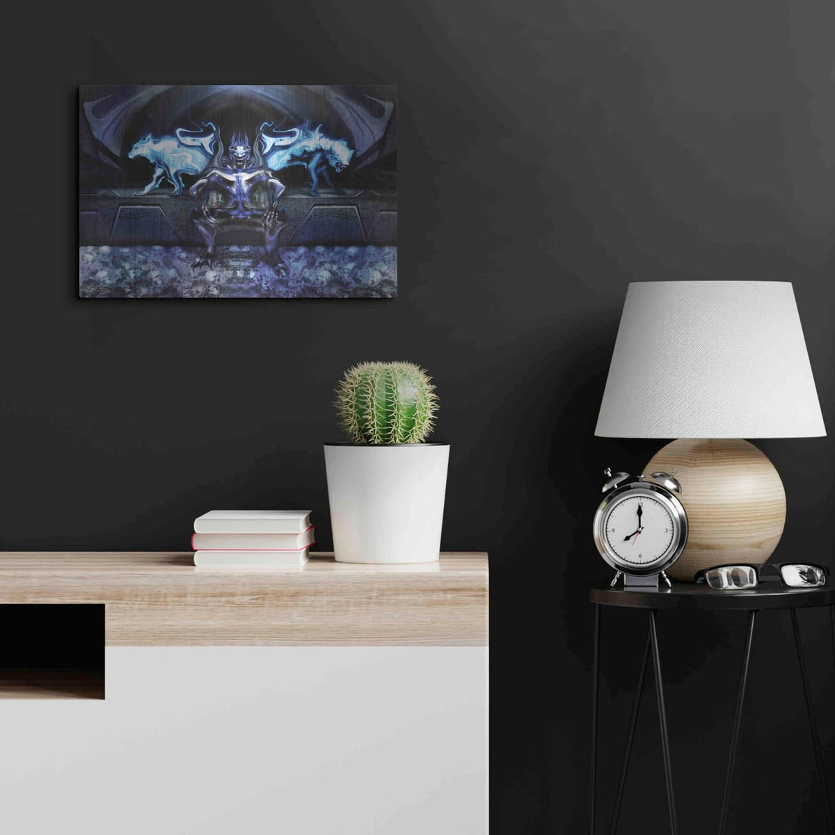 'Krown' by Michael Stewart – Metal Wall Art, 24x16 room view