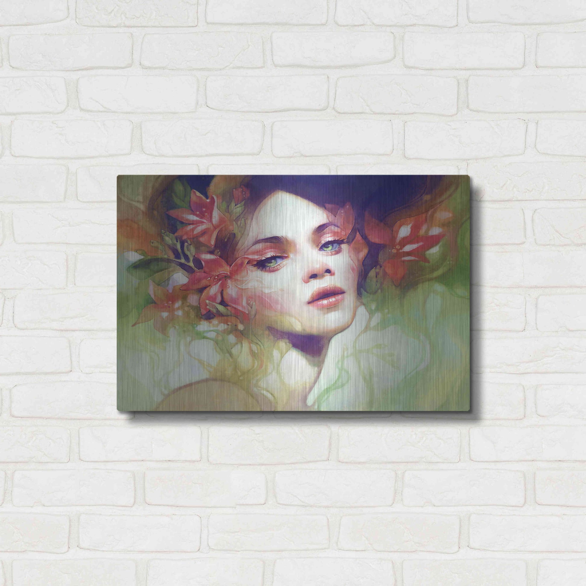 Luxe Metal Art 'August' by Anna Dittman, Metal Wall Art,24x16