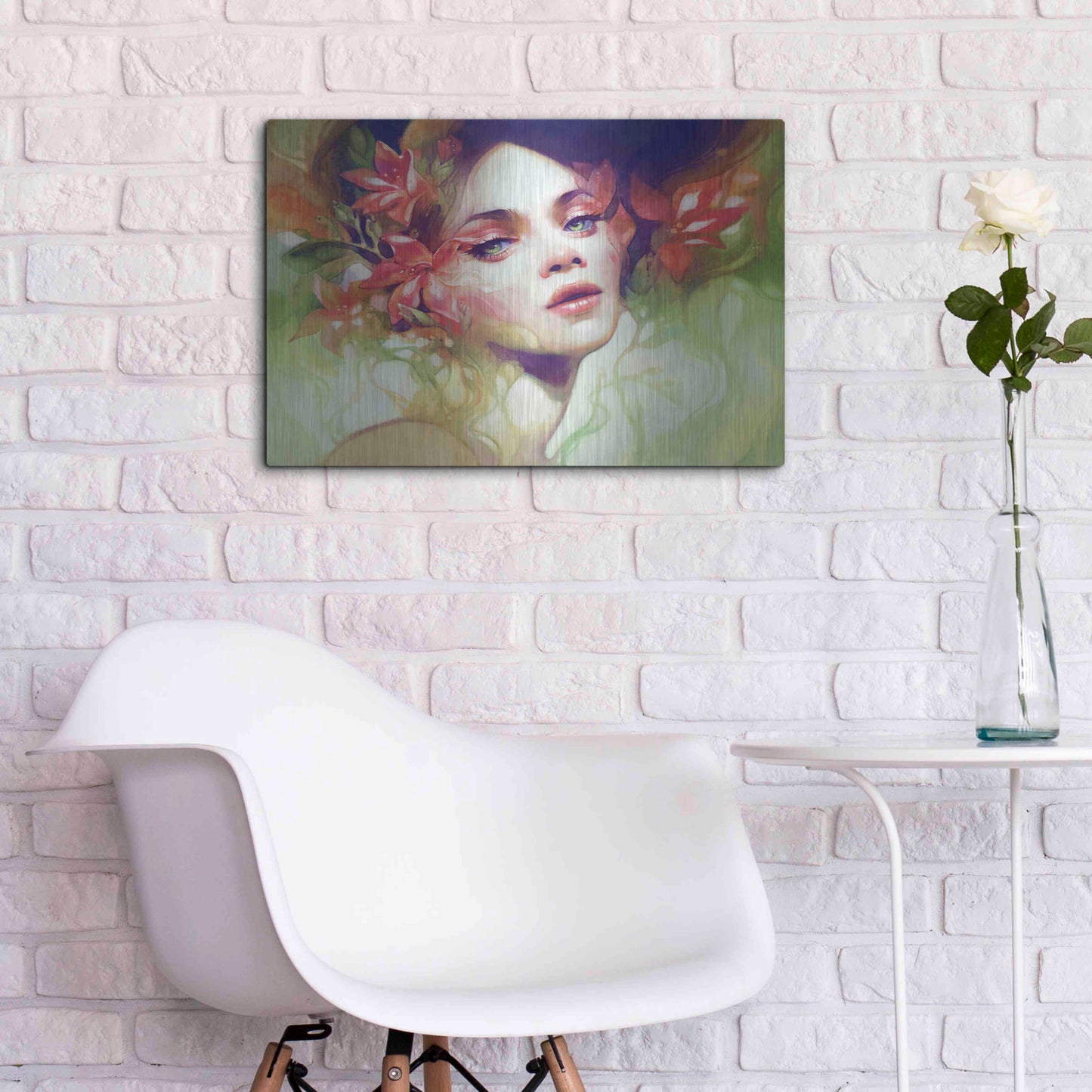 Luxe Metal Art 'August' by Anna Dittman, Metal Wall Art,24x16