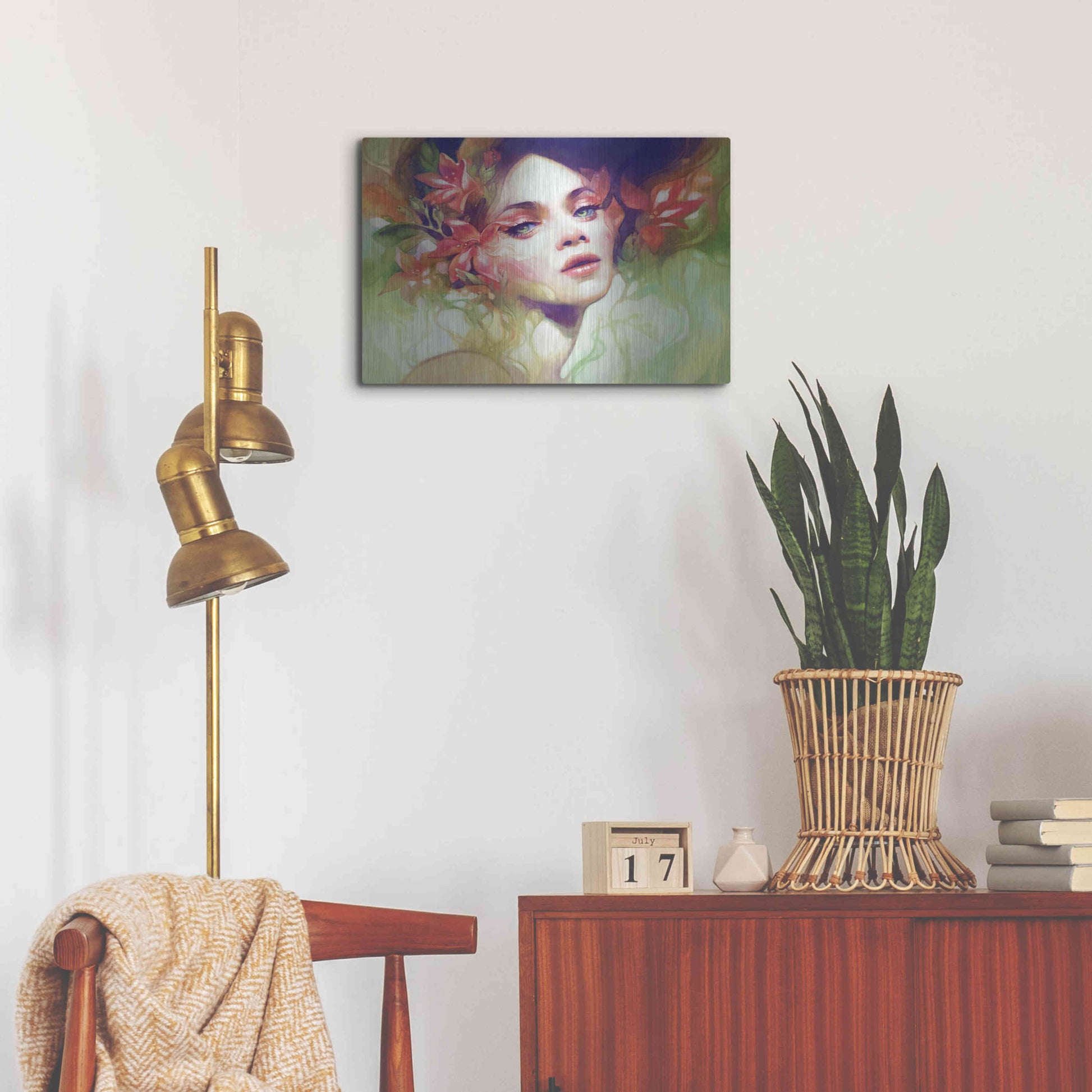 Luxe Metal Art 'August' by Anna Dittman, Metal Wall Art,24x16