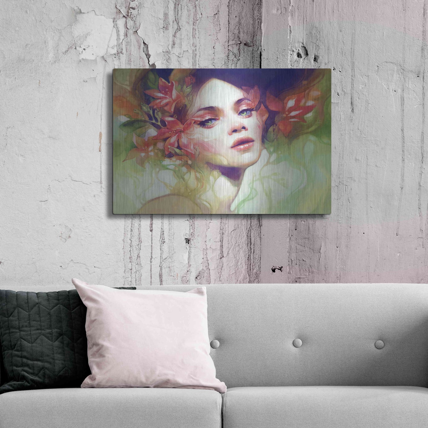 Luxe Metal Art 'August' by Anna Dittman, Metal Wall Art,36x24