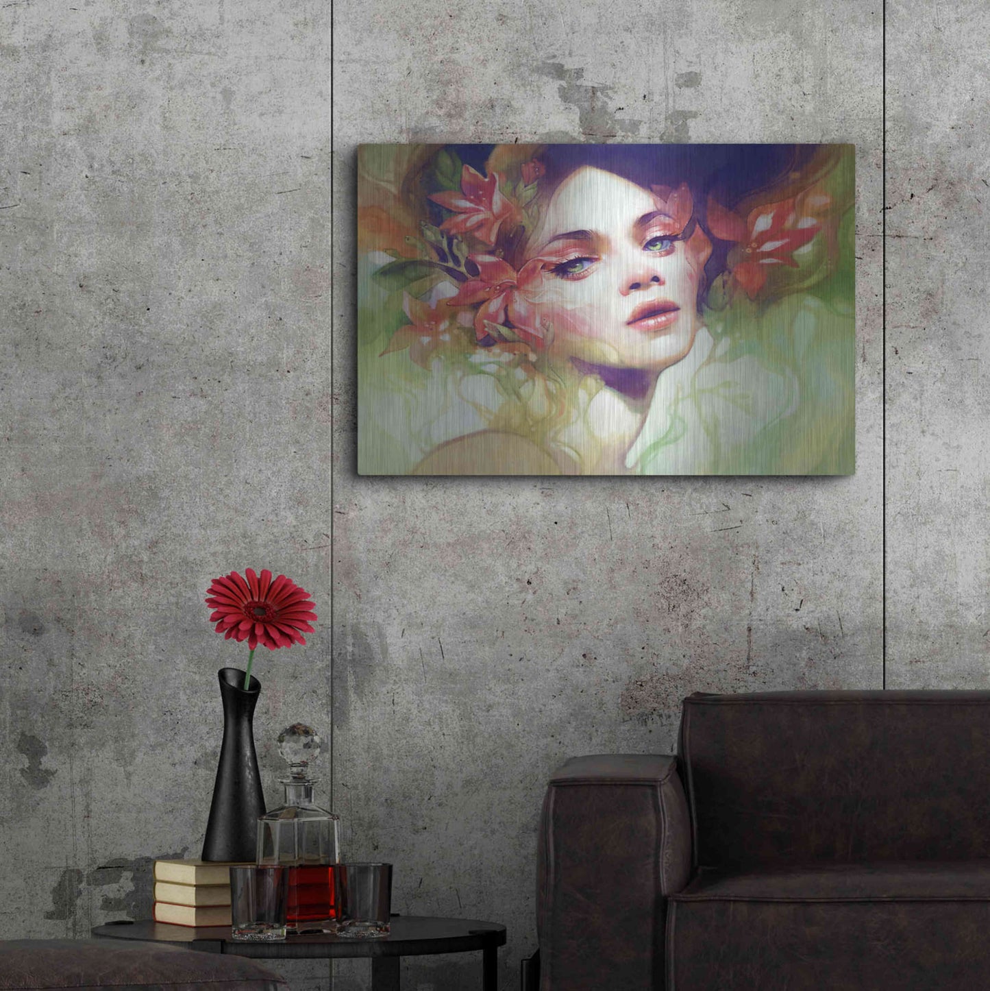 Luxe Metal Art 'August' by Anna Dittman, Metal Wall Art,36x24