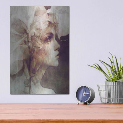 Luxe Metal Art 'Petal' by Anna Dittman, Metal Wall Art,12x16