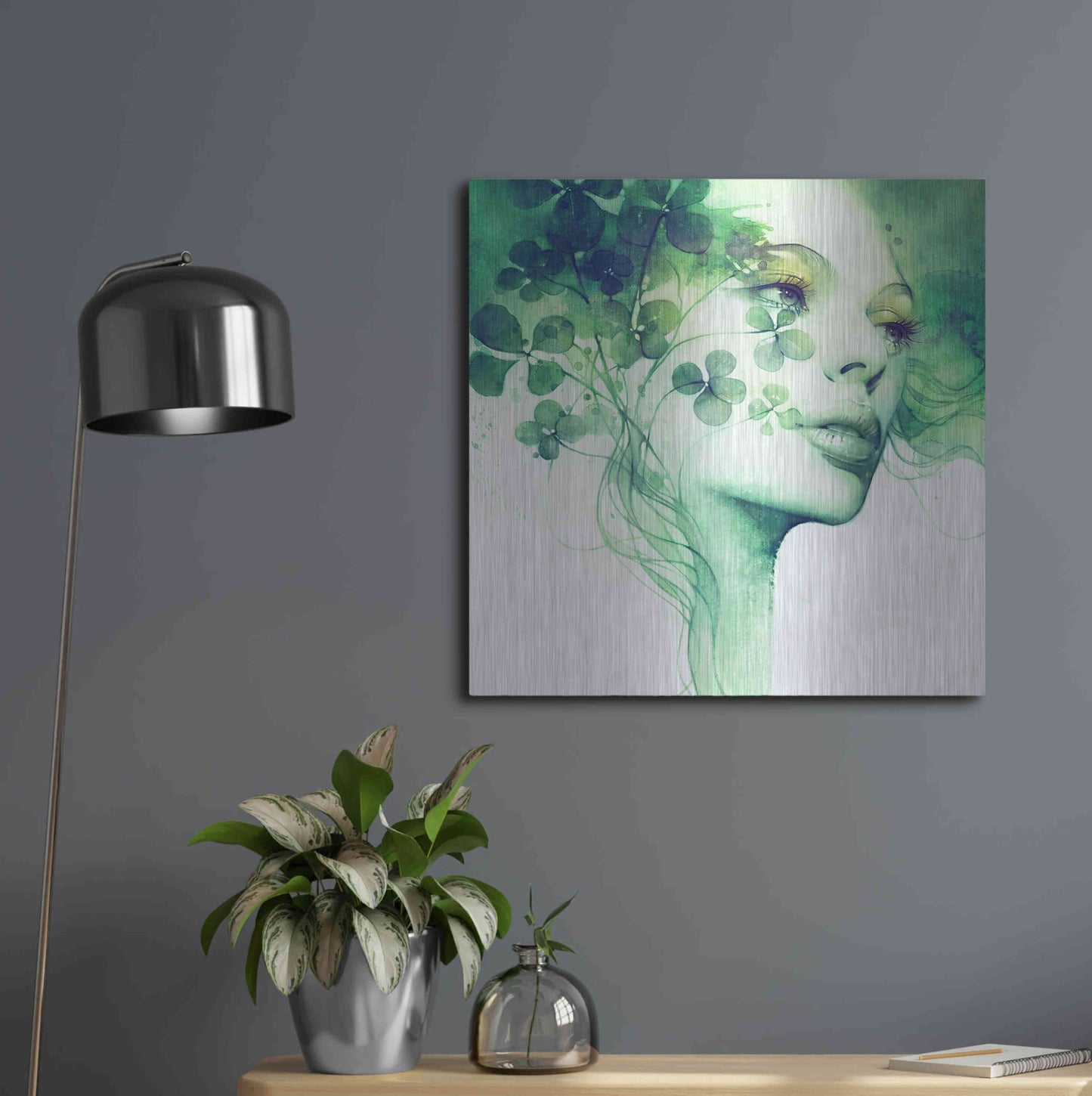 Luxe Metal Art 'Serendipity' by Anna Dittman, Metal Wall Art,24x24