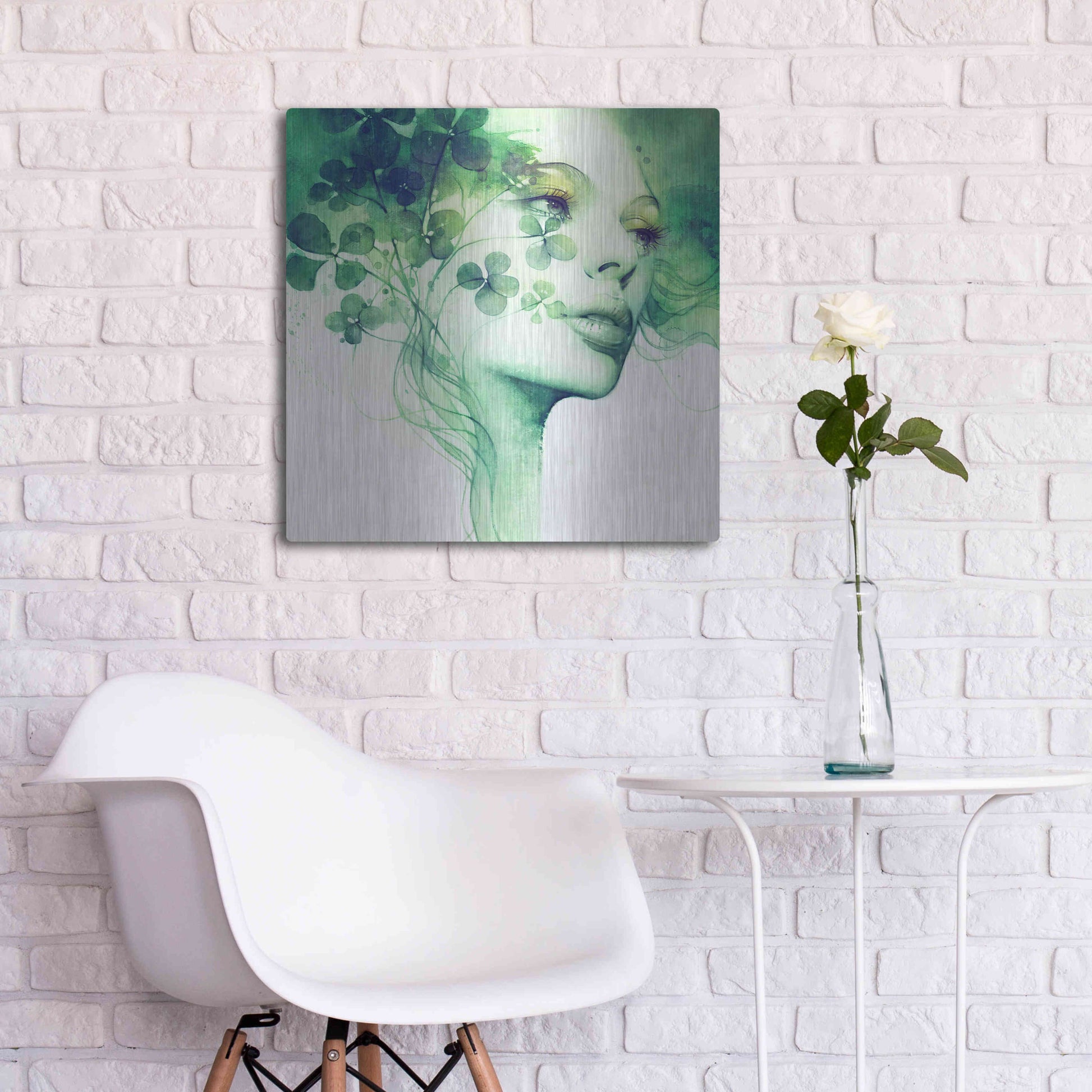 Luxe Metal Art 'Serendipity' by Anna Dittman, Metal Wall Art,24x24