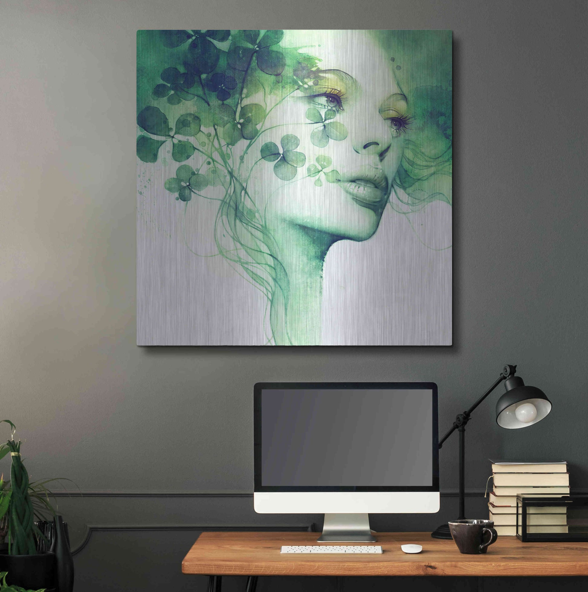 Luxe Metal Art 'Serendipity' by Anna Dittman, Metal Wall Art,36x36