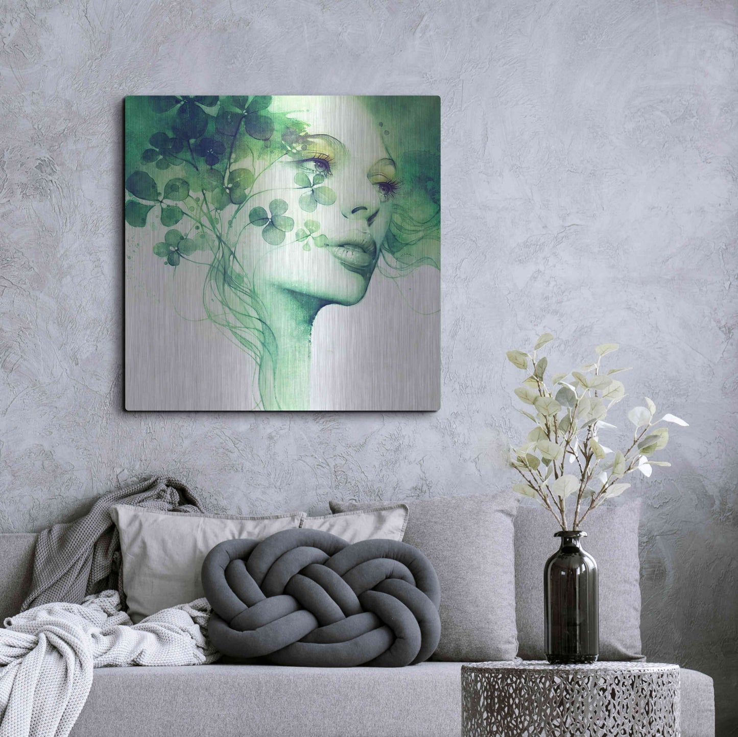 Luxe Metal Art 'Serendipity' by Anna Dittman, Metal Wall Art,36x36