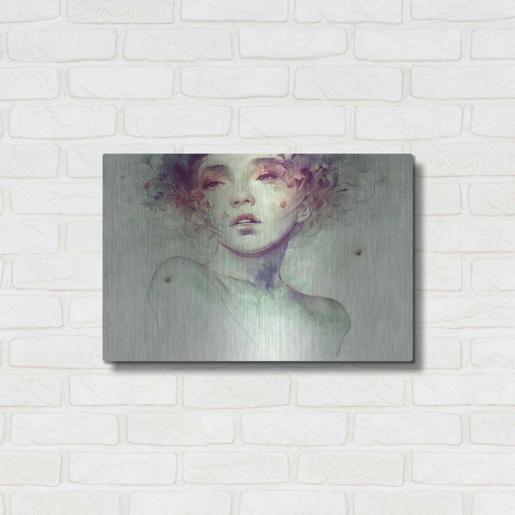 Luxe Metal Art 'Swarm' by Anna Dittman, Metal Wall Art,24x16