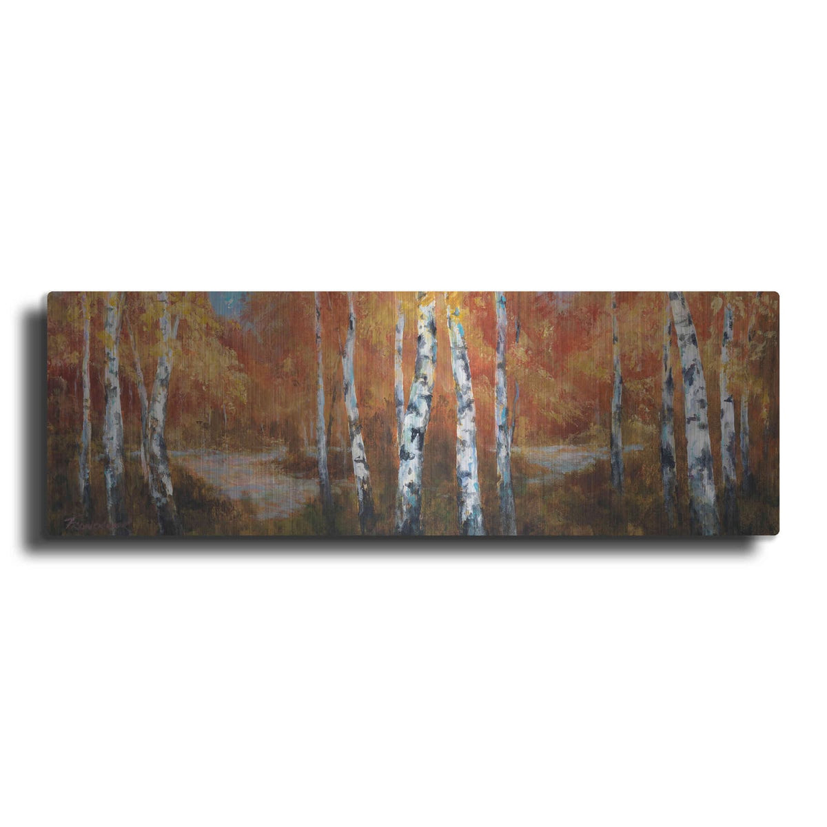 'Autumn Birch II' by Art Fronckowiak – Metal Wall Art