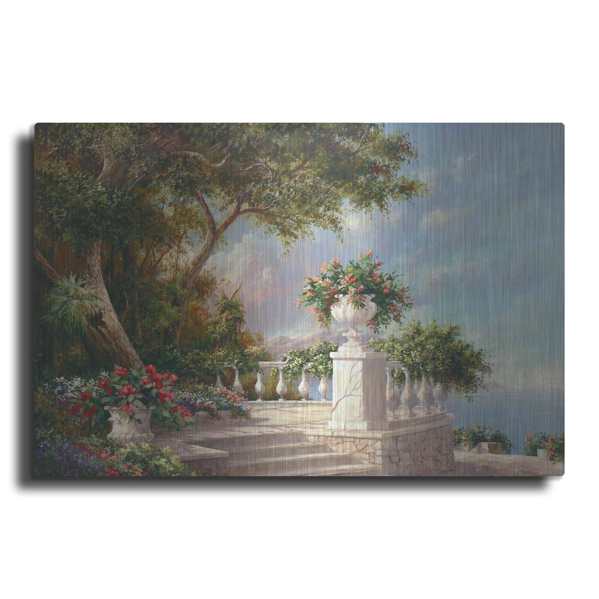 'Balcony at Lake Como' by Art Fronckowiak – Metal Wall Art