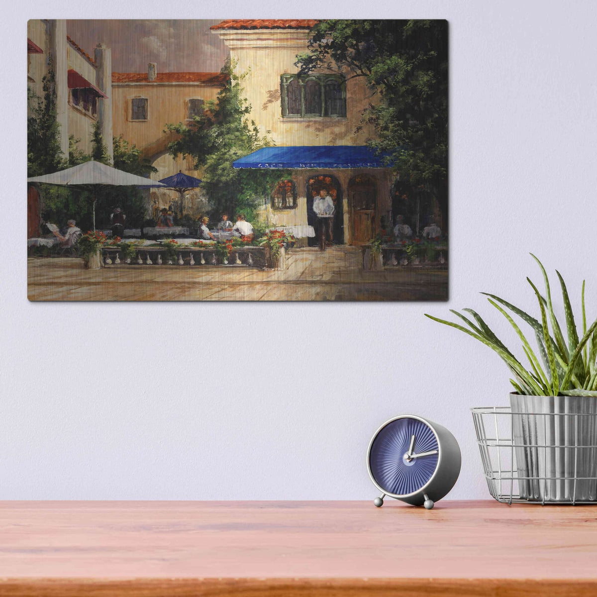 'Café Bar' by Art Fronckowiak – Metal Wall Art, 16x12 room view