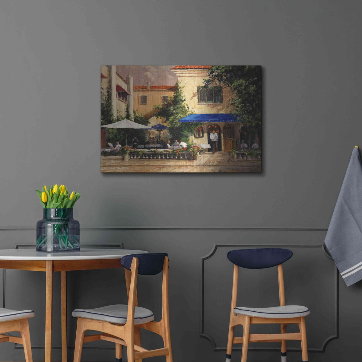 'Café Bar' by Art Fronckowiak – Metal Wall Art, 36x24 room view