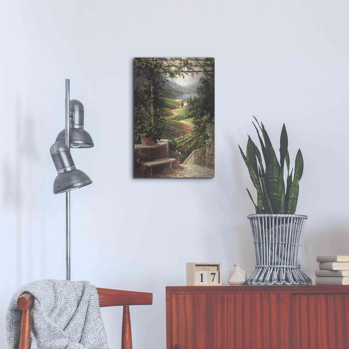 'Chianti Vineyard' by Art Fronckowiak – Metal Wall Art, 16x24 room view
