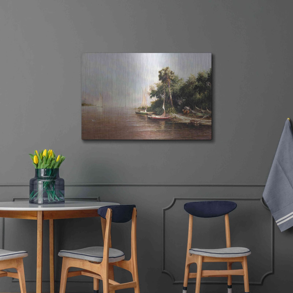 'Fisherman Landing' by Art Fronckowiak – Metal Wall Art, 36x24 room view