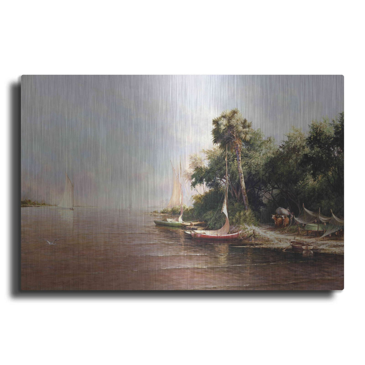'Fisherman Landing' by Art Fronckowiak – Metal Wall Art