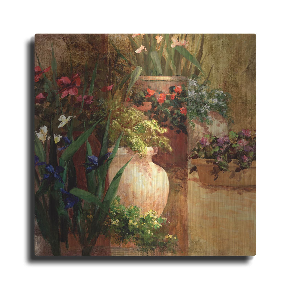 'Flower Pots Right' by Art Fronckowiak – Metal Wall Art