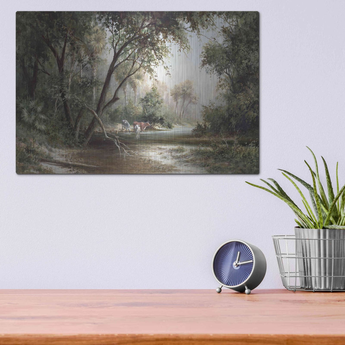 'Forked Creek' by Art Fronckowiak – Metal Wall Art, 16x12 room view