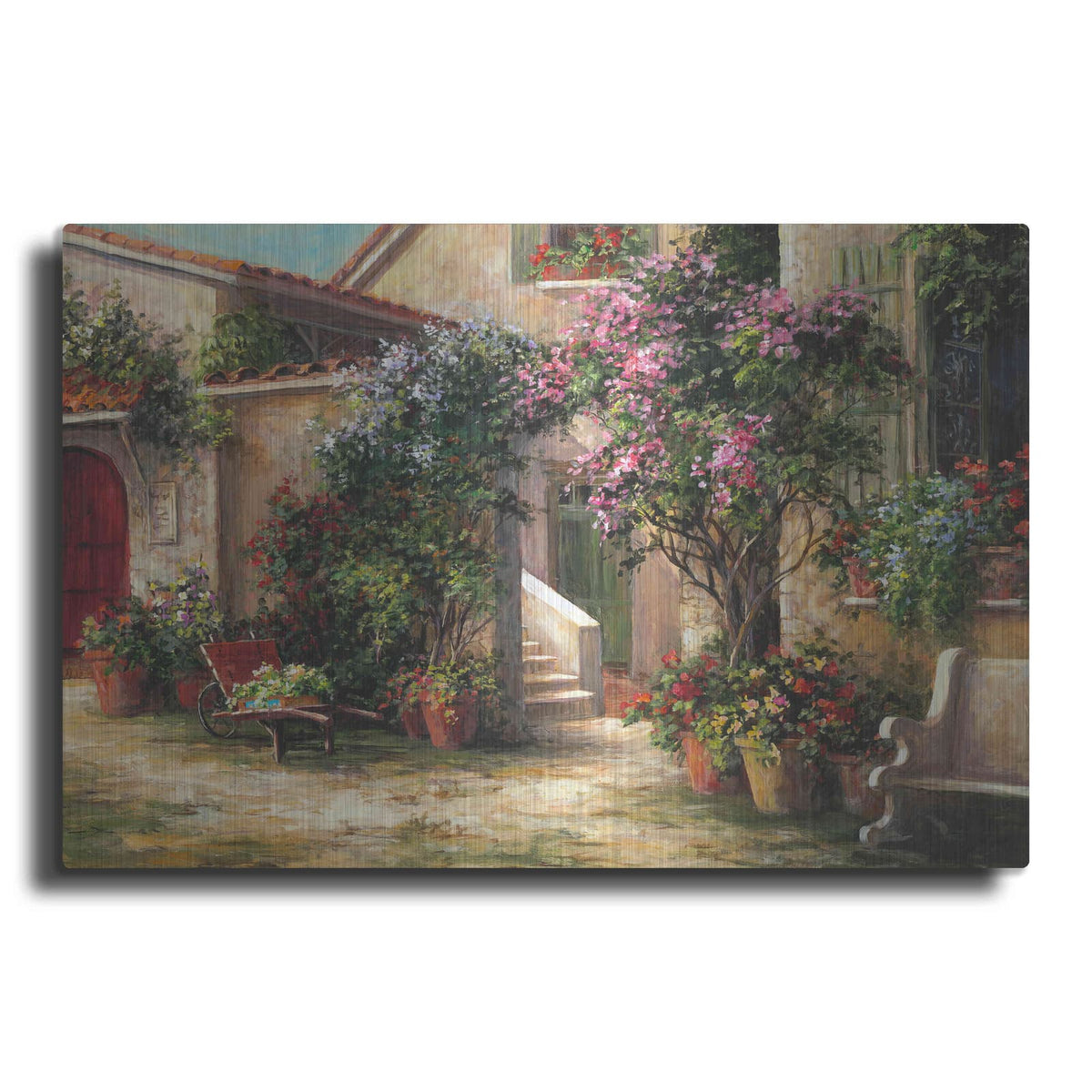 'Garden Courtyard' by Art Fronckowiak – Metal Wall Art