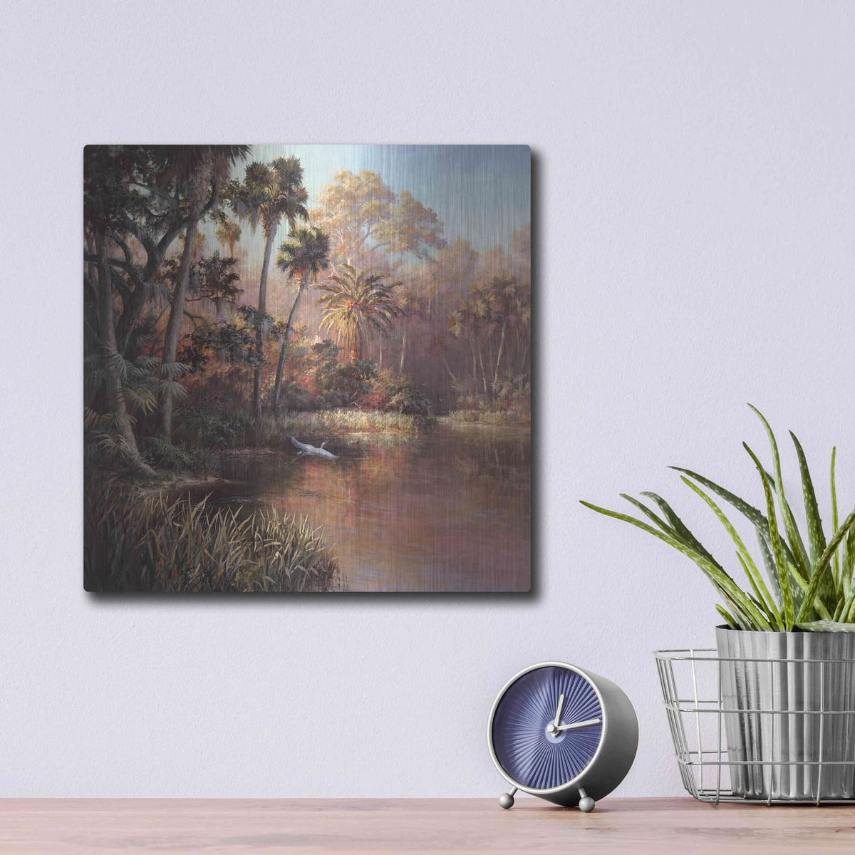 'Myakka Sunset' by Art Fronckowiak – Metal Wall Art, 12x12 room view