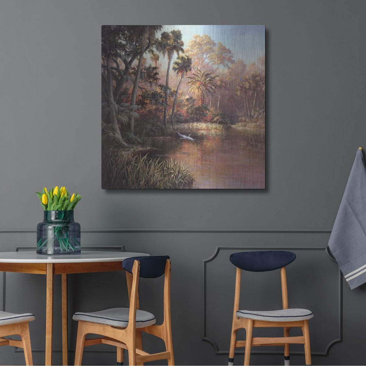 'Myakka Sunset' by Art Fronckowiak – Metal Wall Art, 36x36 room view