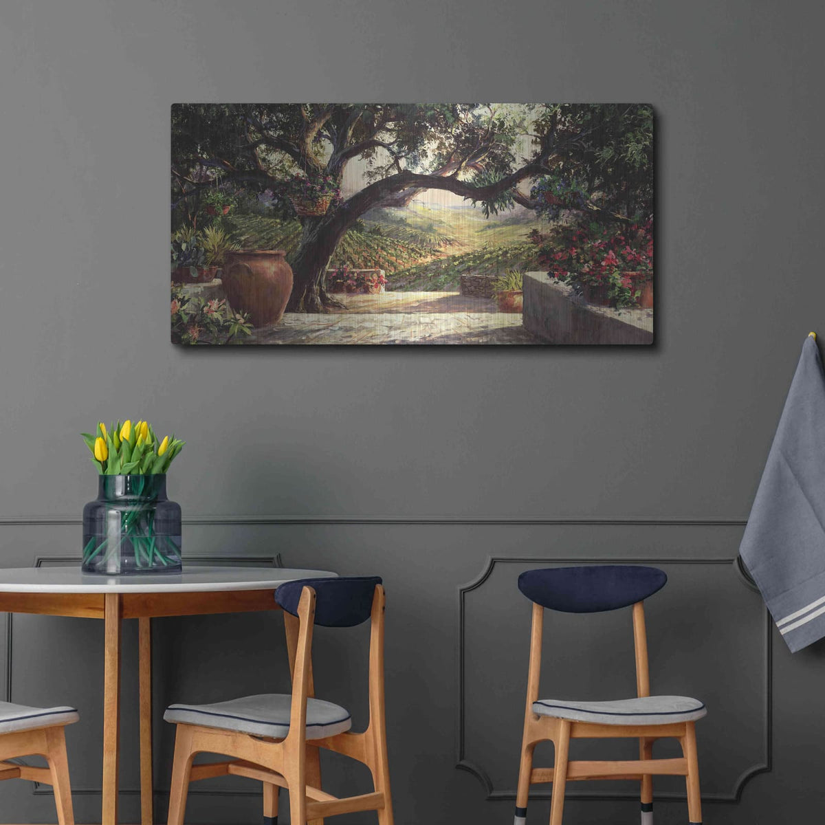'Napa Patio' by Art Fronckowiak – Metal Wall Art, 48x24 room view