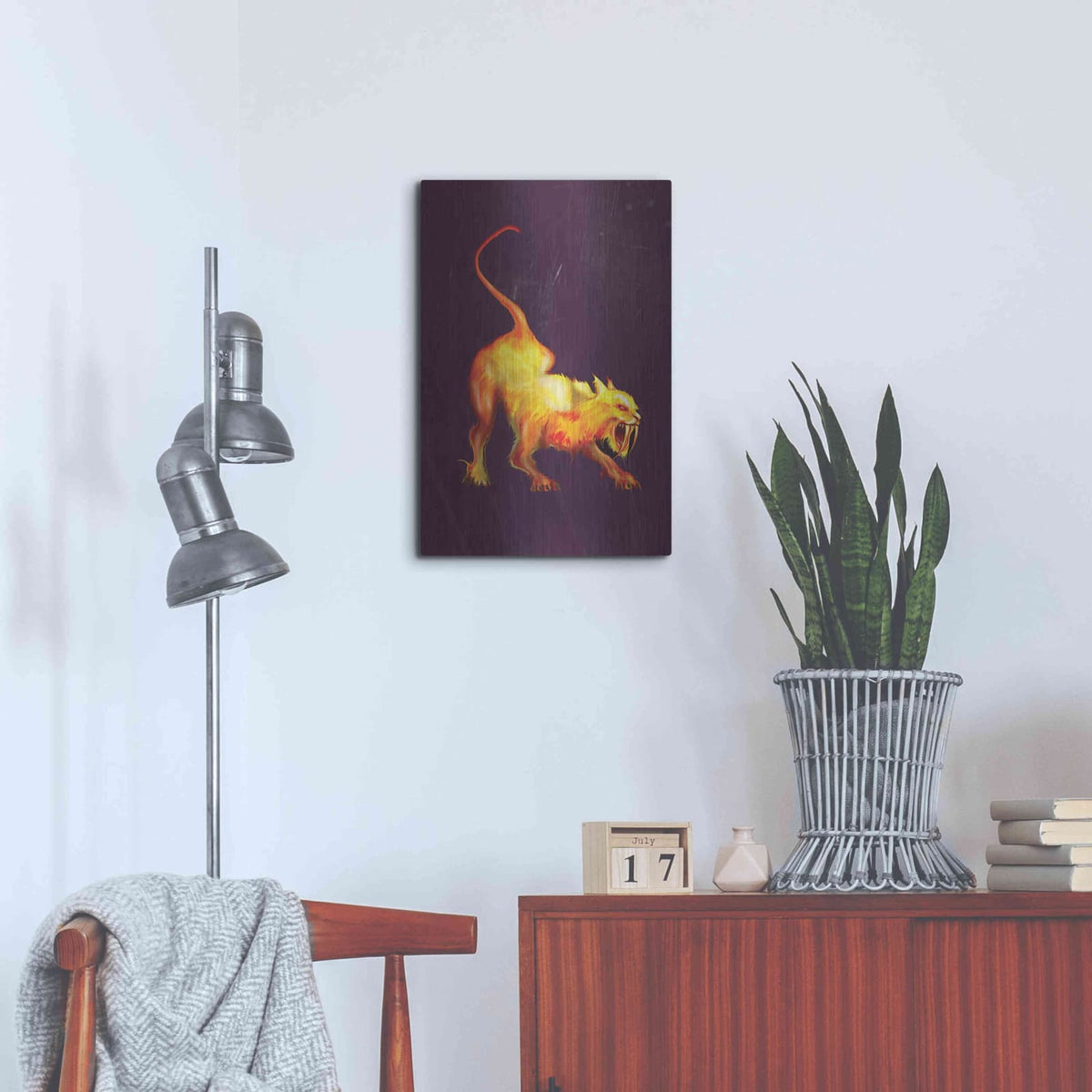'Saber Tooth' by Michael Stewart – Metal Wall Art, 16x24 room view