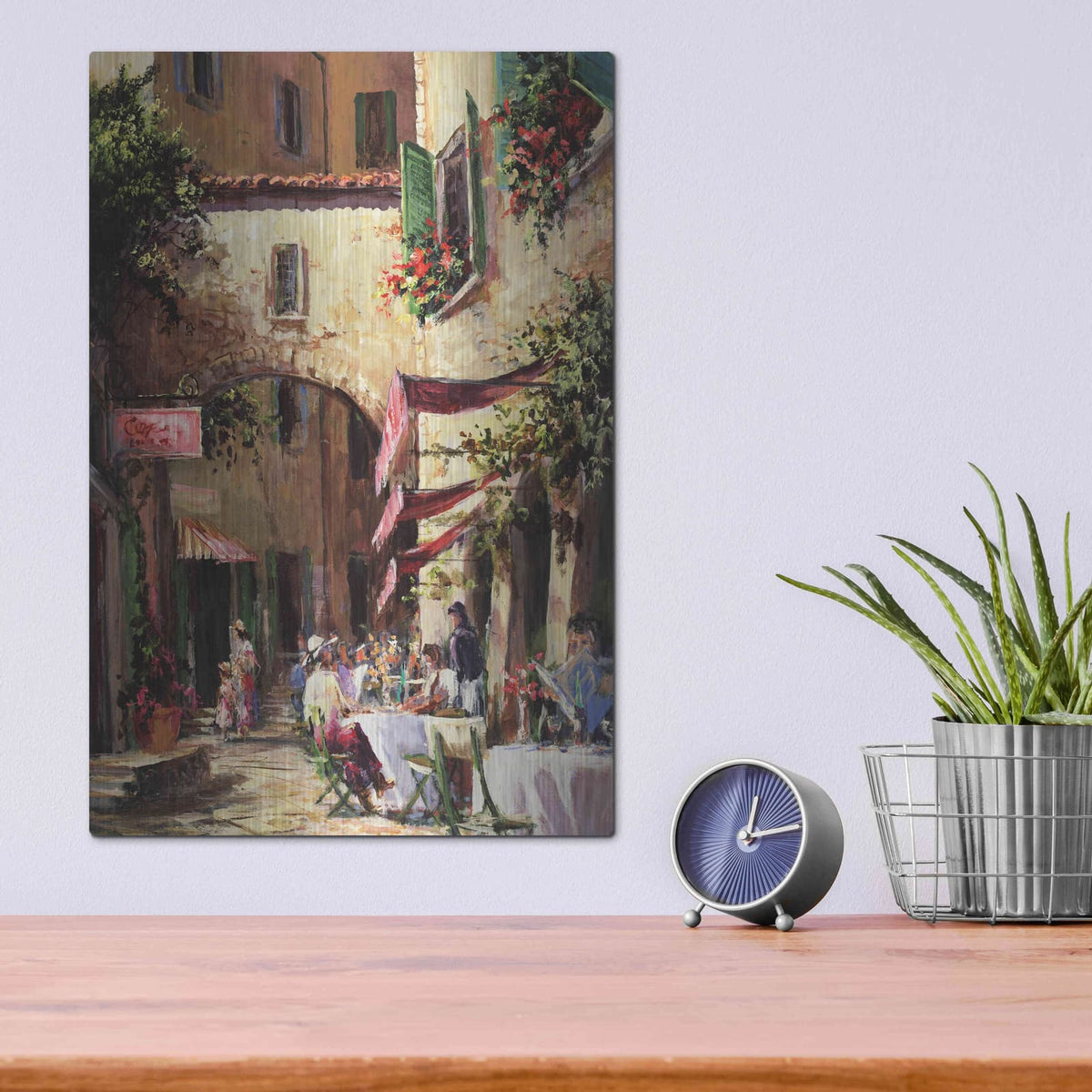 'Piazza' by Art Fronckowiak – Metal Wall Art, 12x16 room view