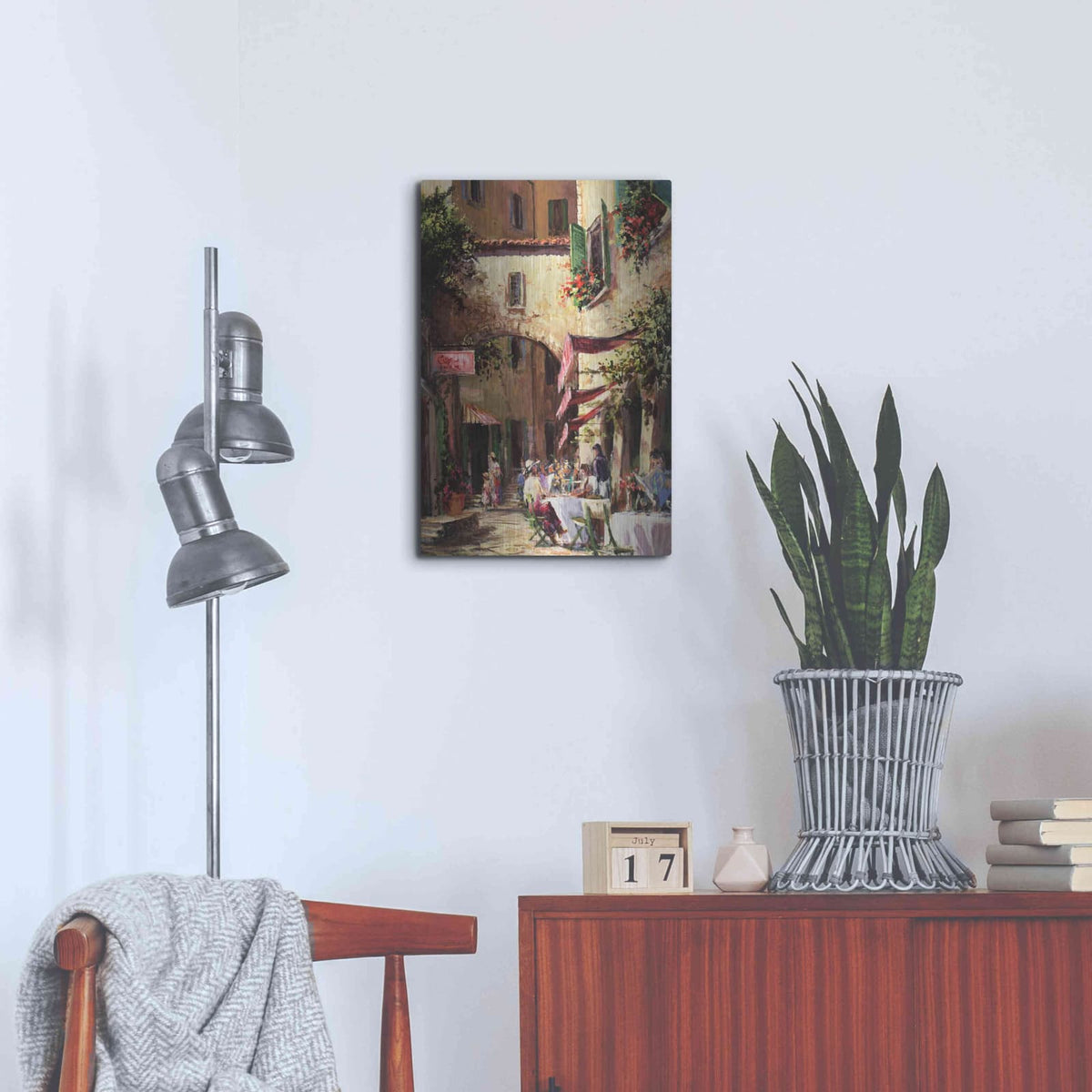 'Piazza' by Art Fronckowiak – Metal Wall Art, 16x24 room view