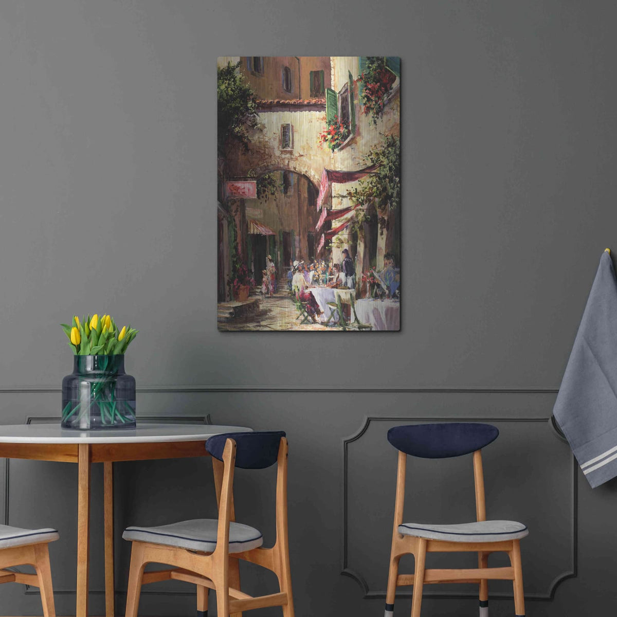 'Piazza' by Art Fronckowiak – Metal Wall Art, 24x36 room view