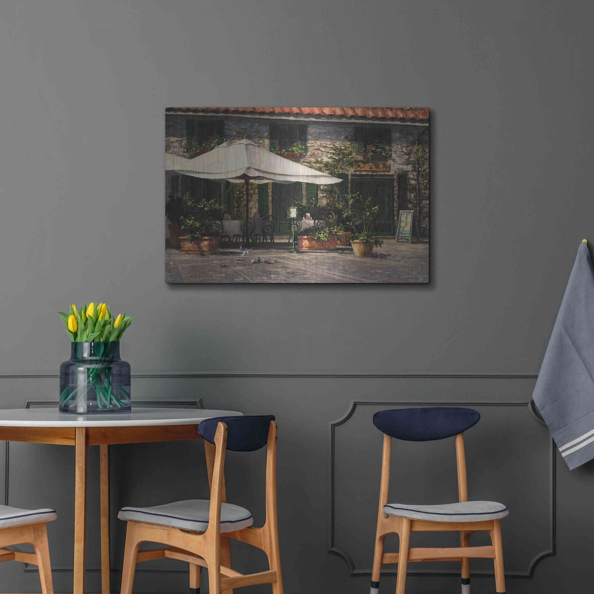 'Ristorante Il Pozzo' by Art Fronckowiak – Metal Wall Art, 36x24 room view