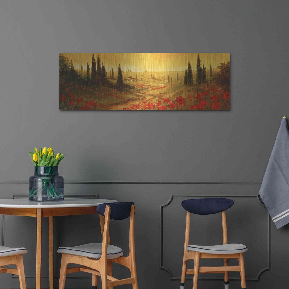 'Toscano Panel II' by Art Fronckowiak – Metal Wall Art, 48x16 room view