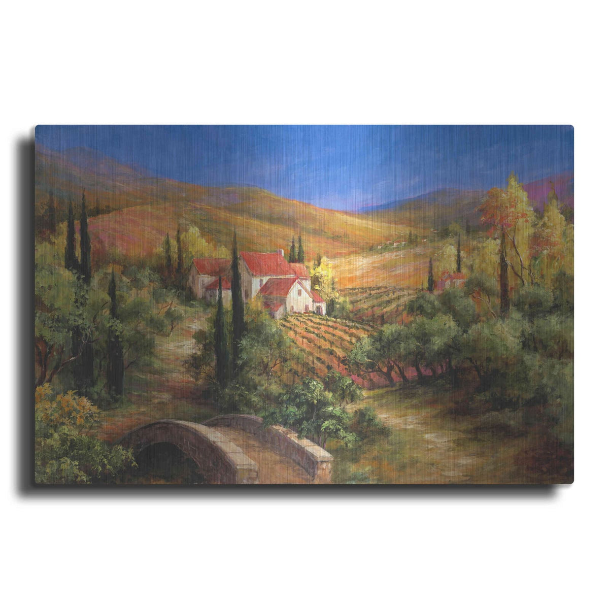 'Tuscan Bridge' by Art Fronckowiak – Metal Wall Art