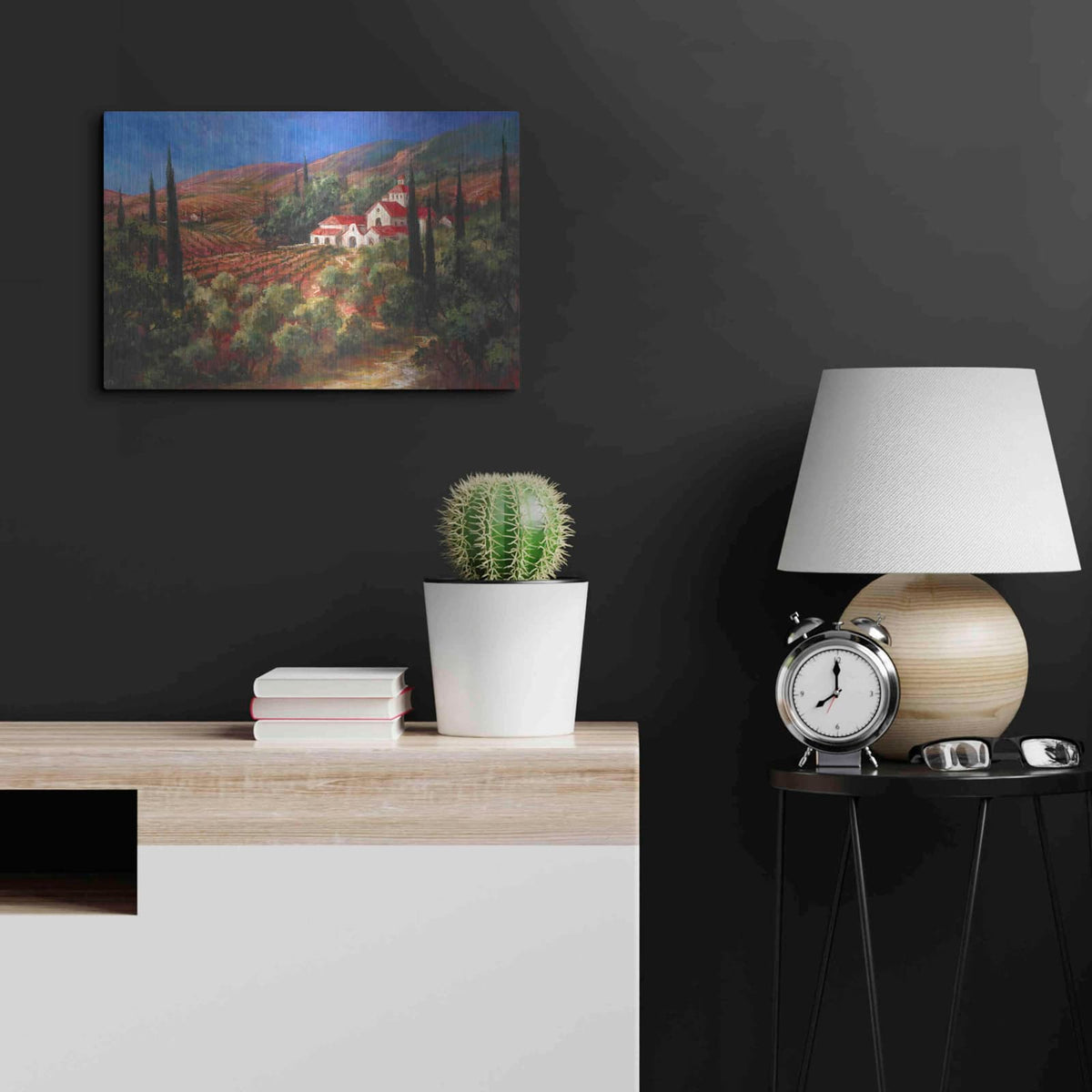 'Tuscan Monastery' by Art Fronckowiak – Metal Wall Art, 24x16 room view