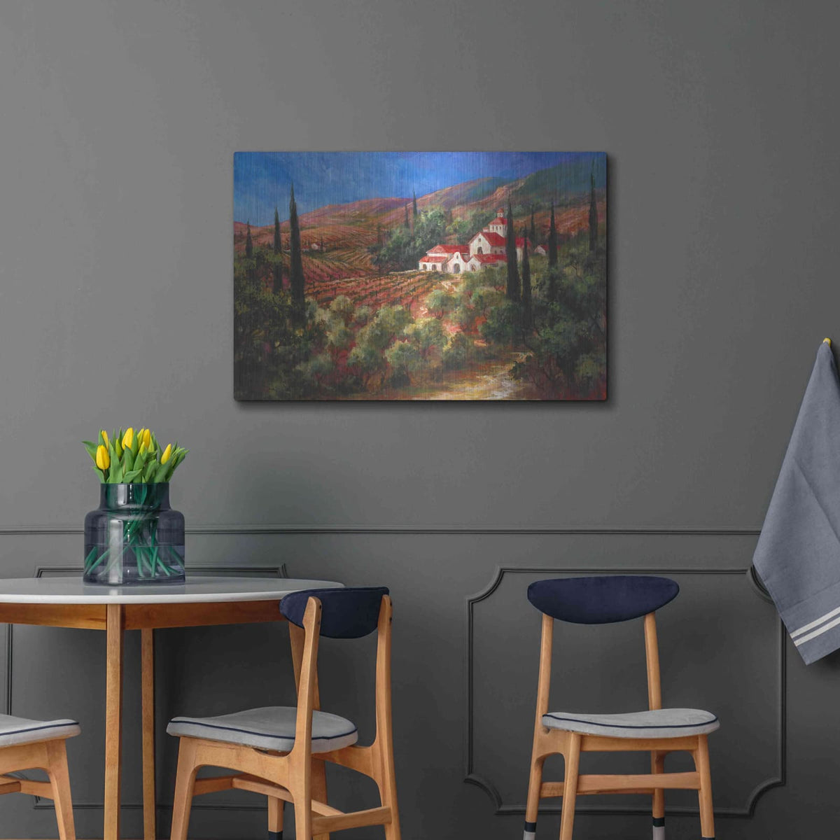 'Tuscan Monastery' by Art Fronckowiak – Metal Wall Art, 36x24 room view