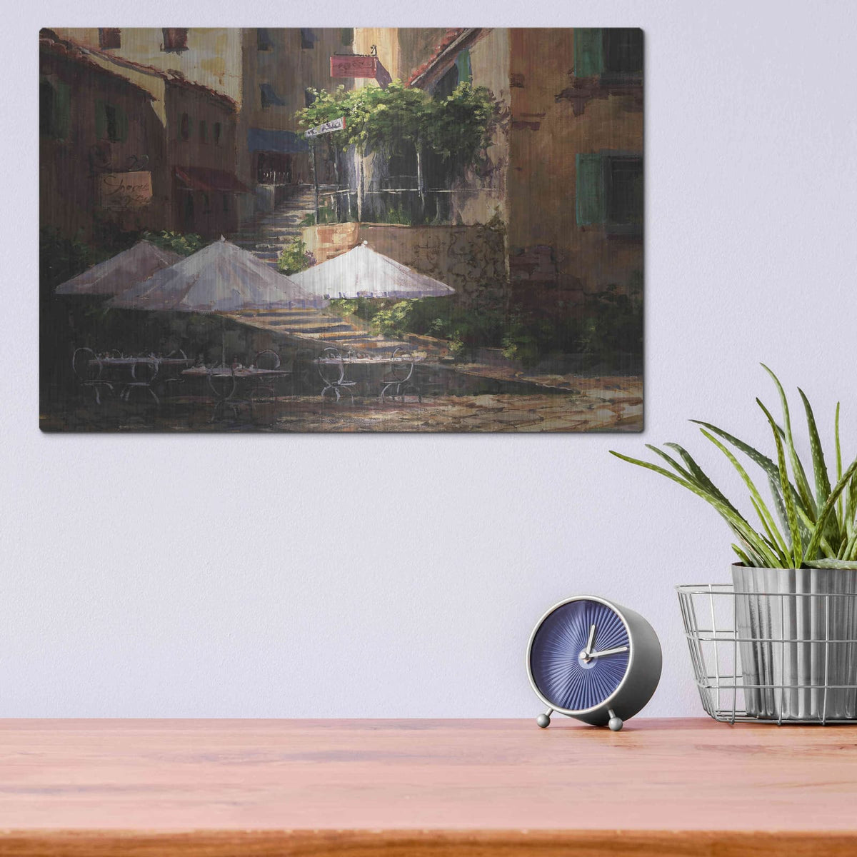 'Villa Garzon' by Art Fronckowiak – Metal Wall Art, 16x12 room view