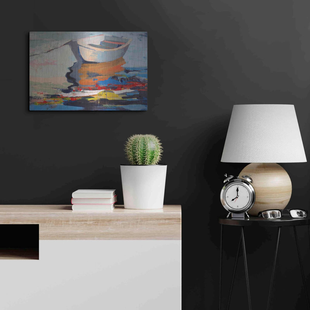 'Boathouse Rebel' by Beth Forst – Metal Wall Art, 24x16 room view