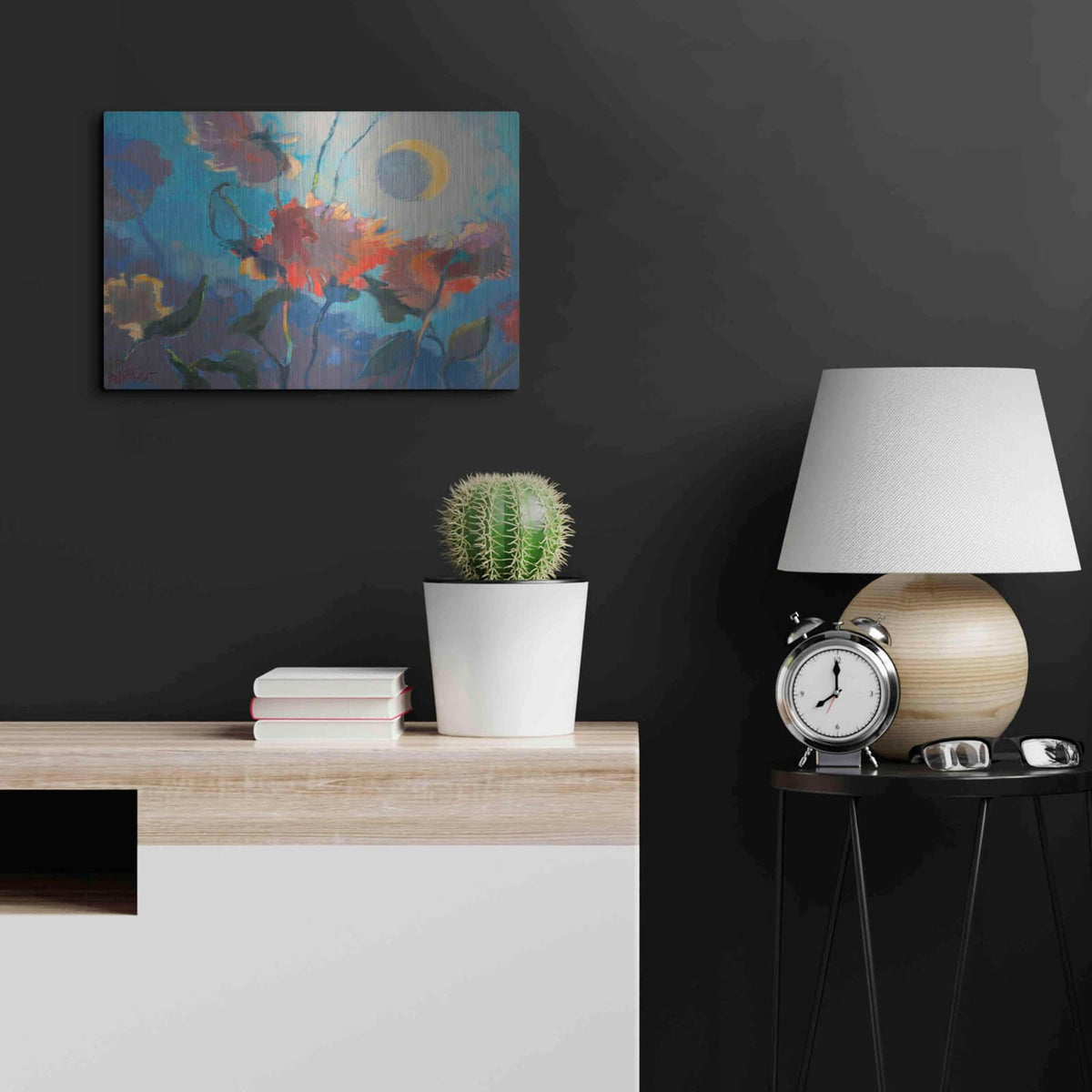 'Dahlia Moonglow' by Beth Forst – Metal Wall Art, 24x16 room view