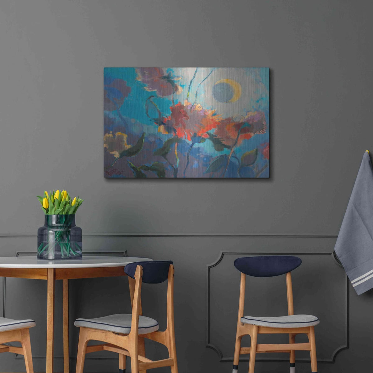 'Dahlia Moonglow' by Beth Forst – Metal Wall Art, 36x24 room view
