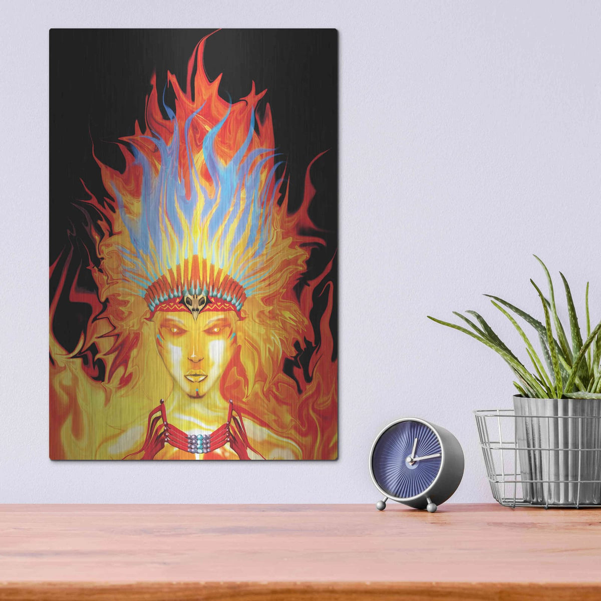 'Totem' by Michael Stewart – Metal Wall Art, 12x16 room view