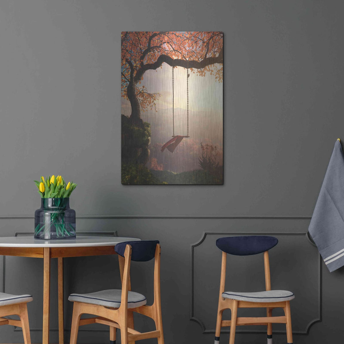 'Tree Swing' by Cynthia Decker – Metal Wall Art, 24x36 room view